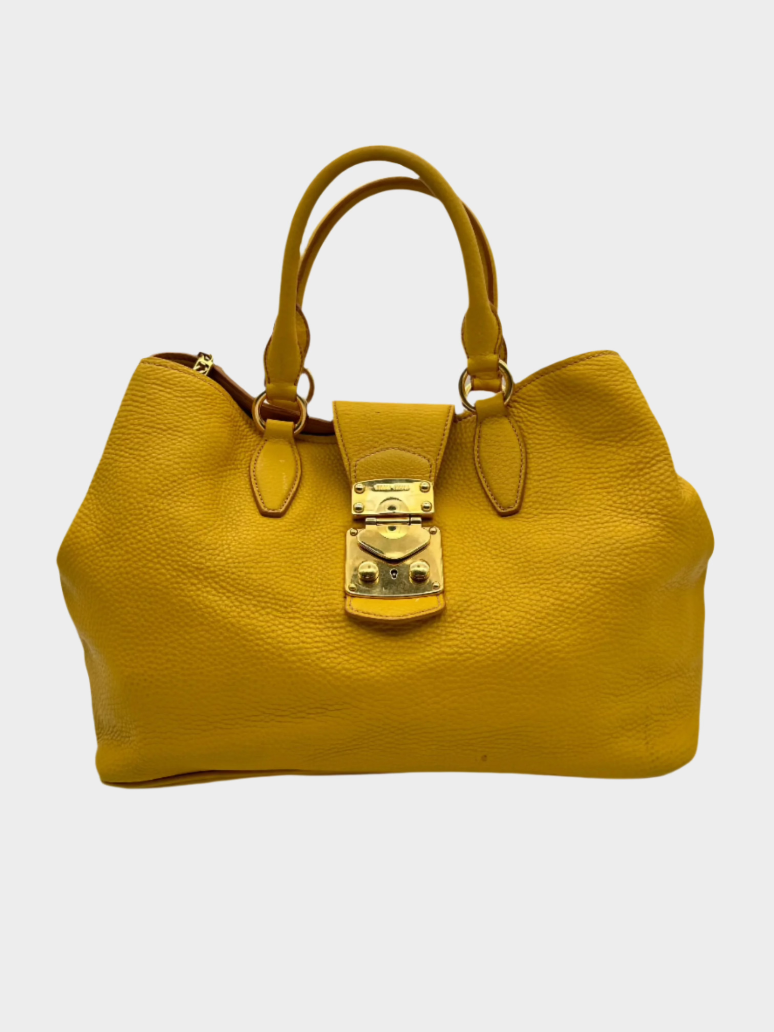 Yellow Leather Handbag