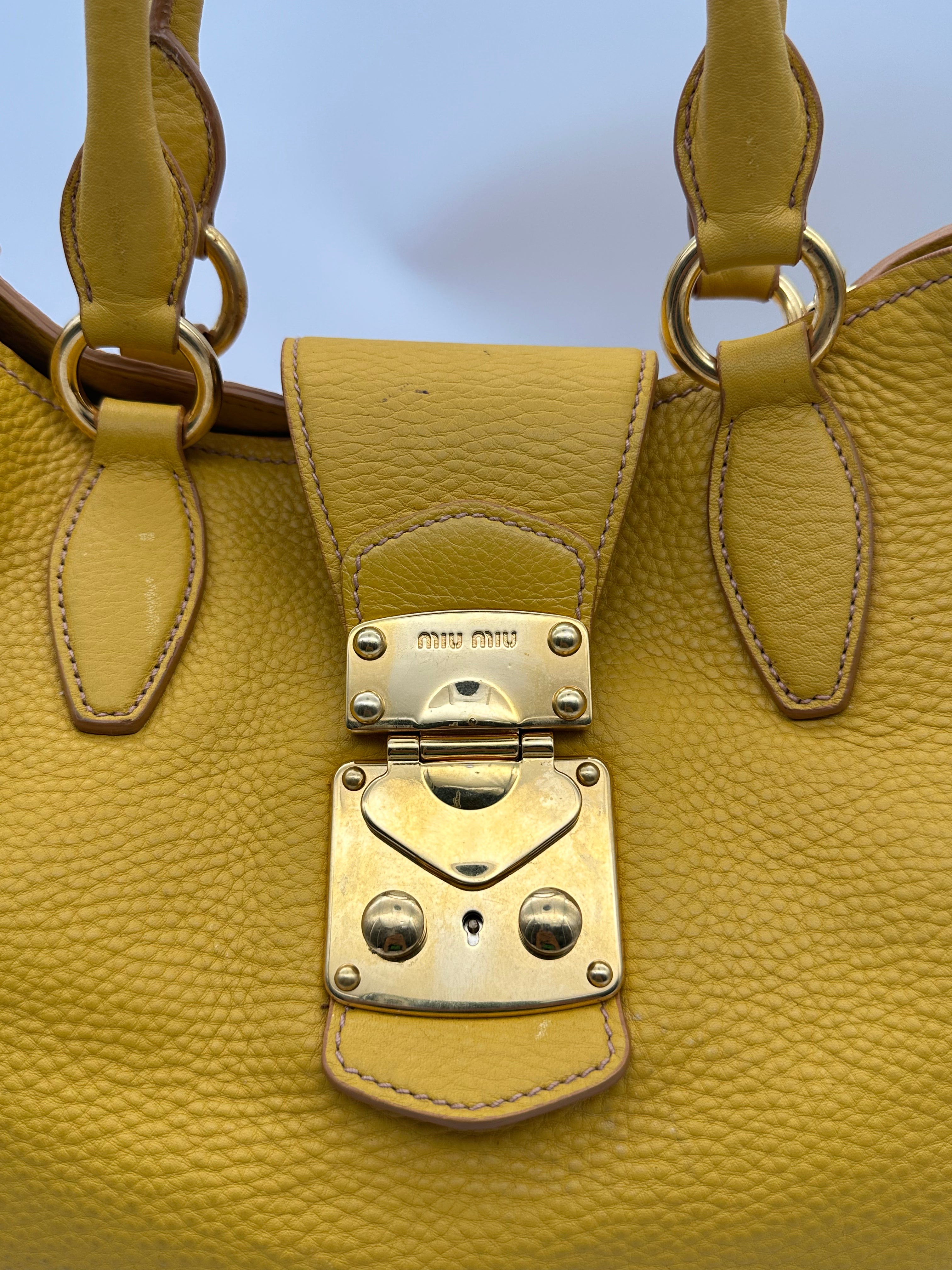 Yellow Leather Handbag