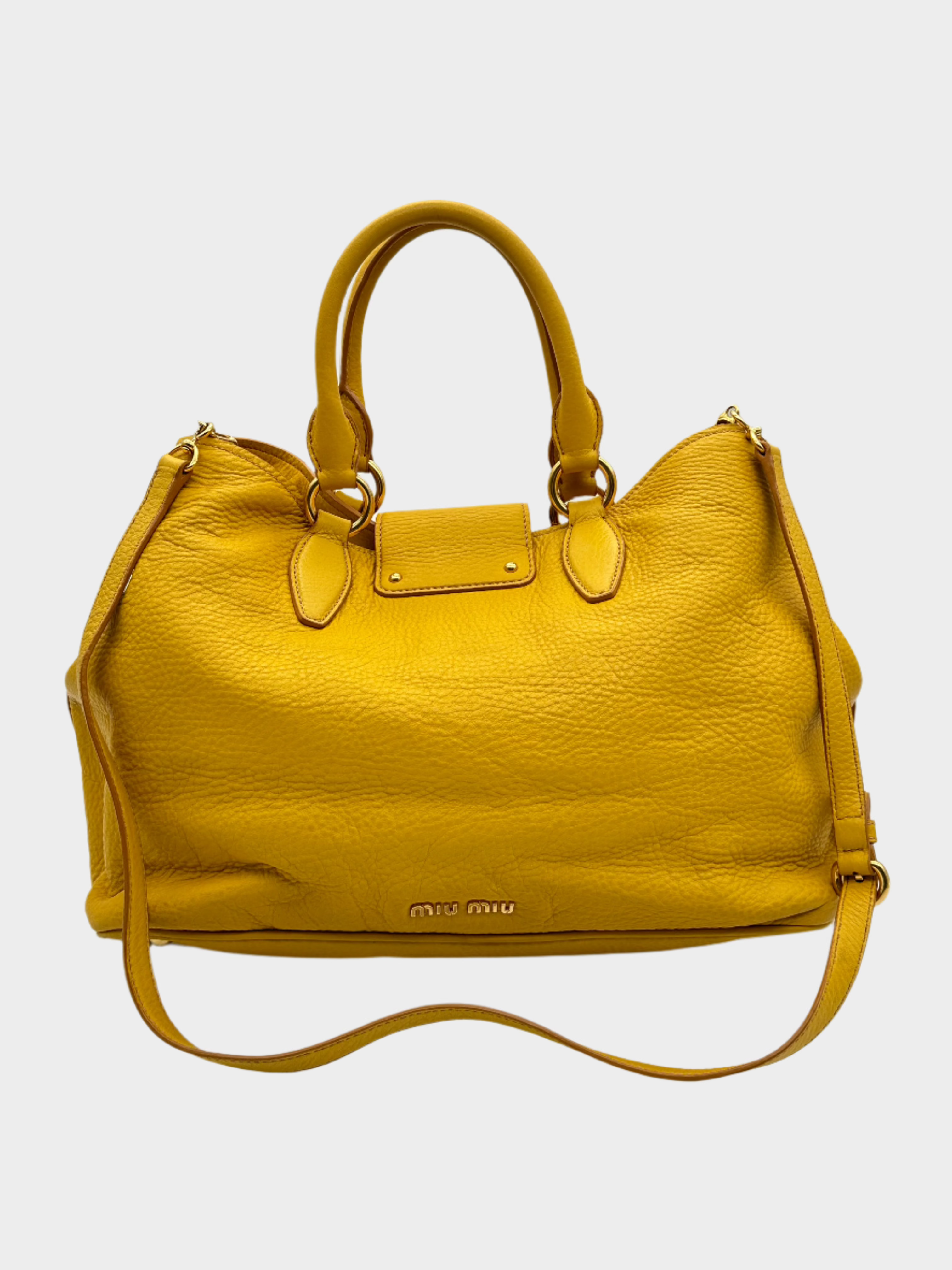 Yellow Leather Handbag