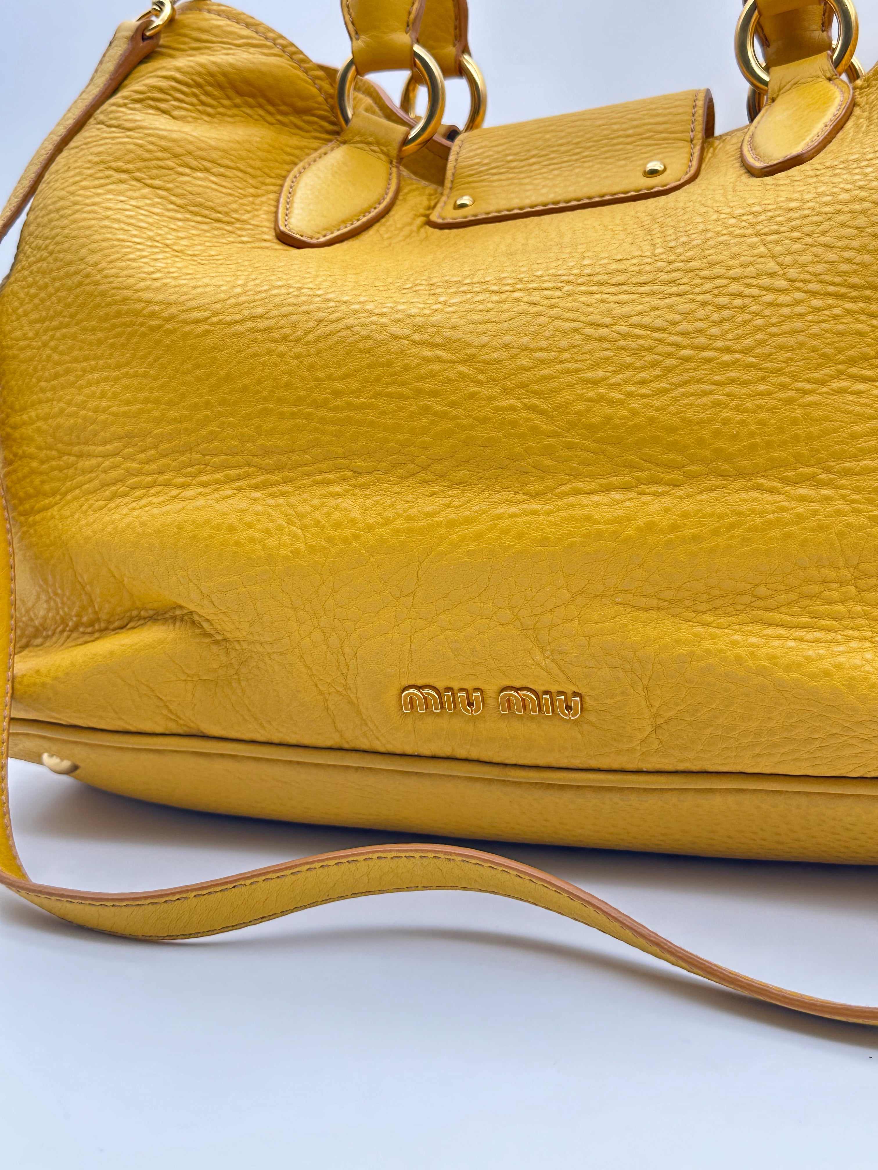 Yellow Leather Handbag