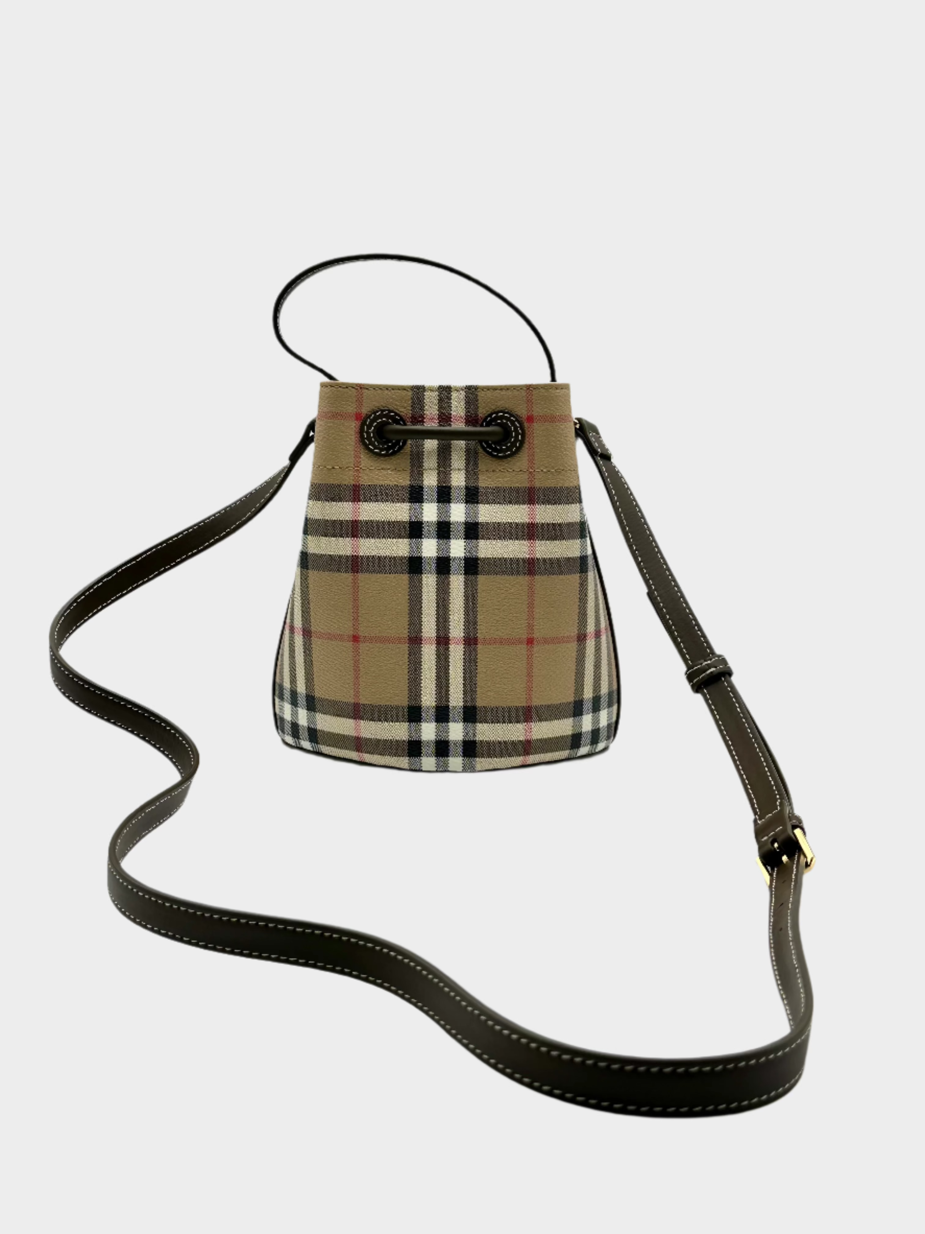 Mini Bucket Vintage Check Bag