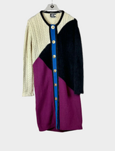 Multicolored Cardigan With Gold Buttons -  | dBlank