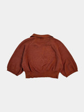 Copper Knit Top With Collar -  | dBlank