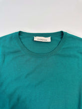 Emerald Green Lightweight Knit Crew Neck Sweater -  | dBlank