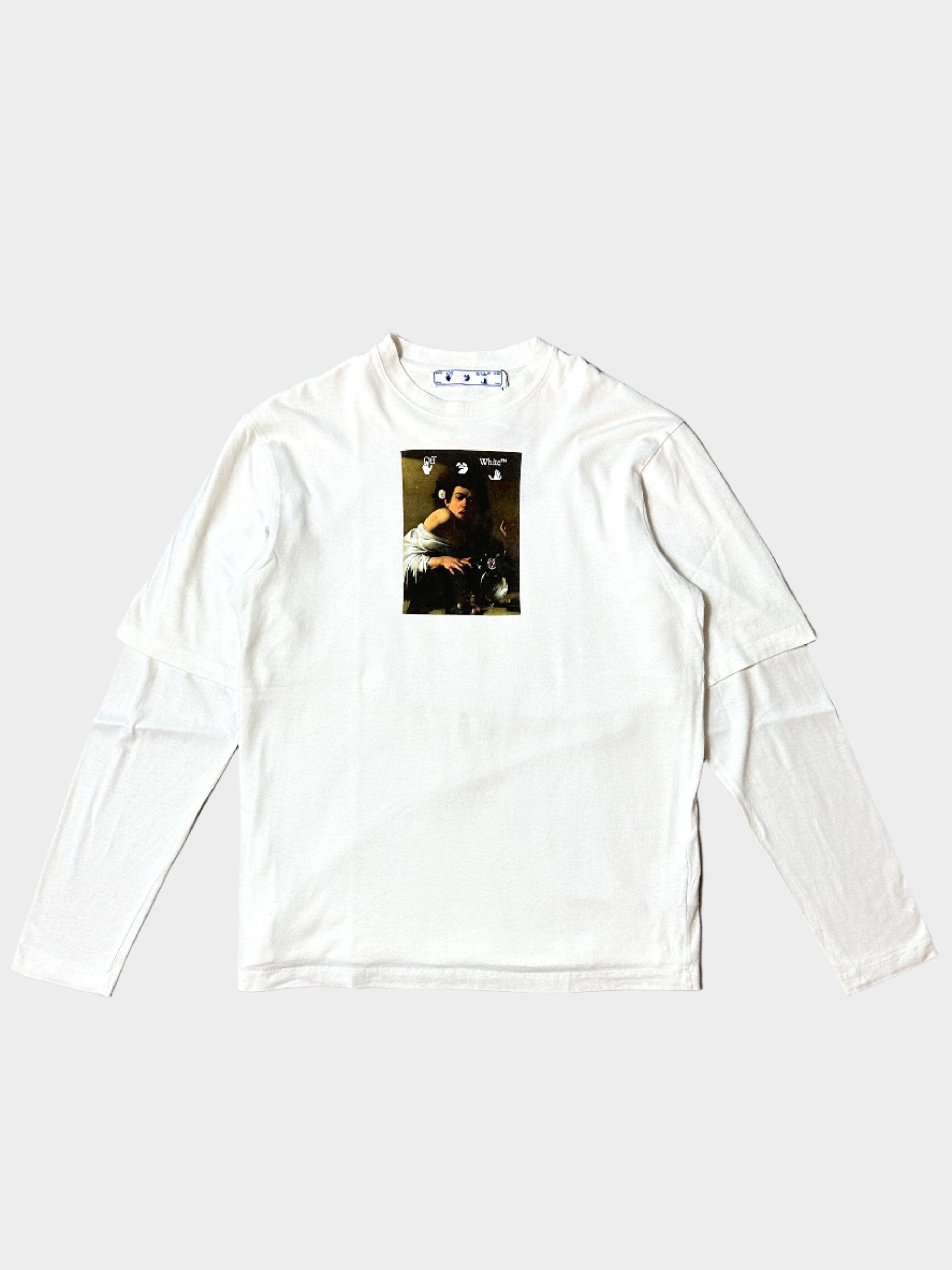 Layered Sleeves T-Shirt Caravaggio Print