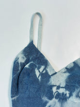 Blue Tie Dye Ribbed Top -  | dBlank