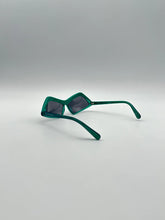 Green Acetate Rectangular Sunglasses -  | dBlank