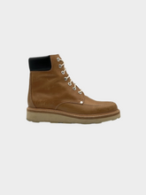 Leather Lace Up Boots - Brown | dBlank