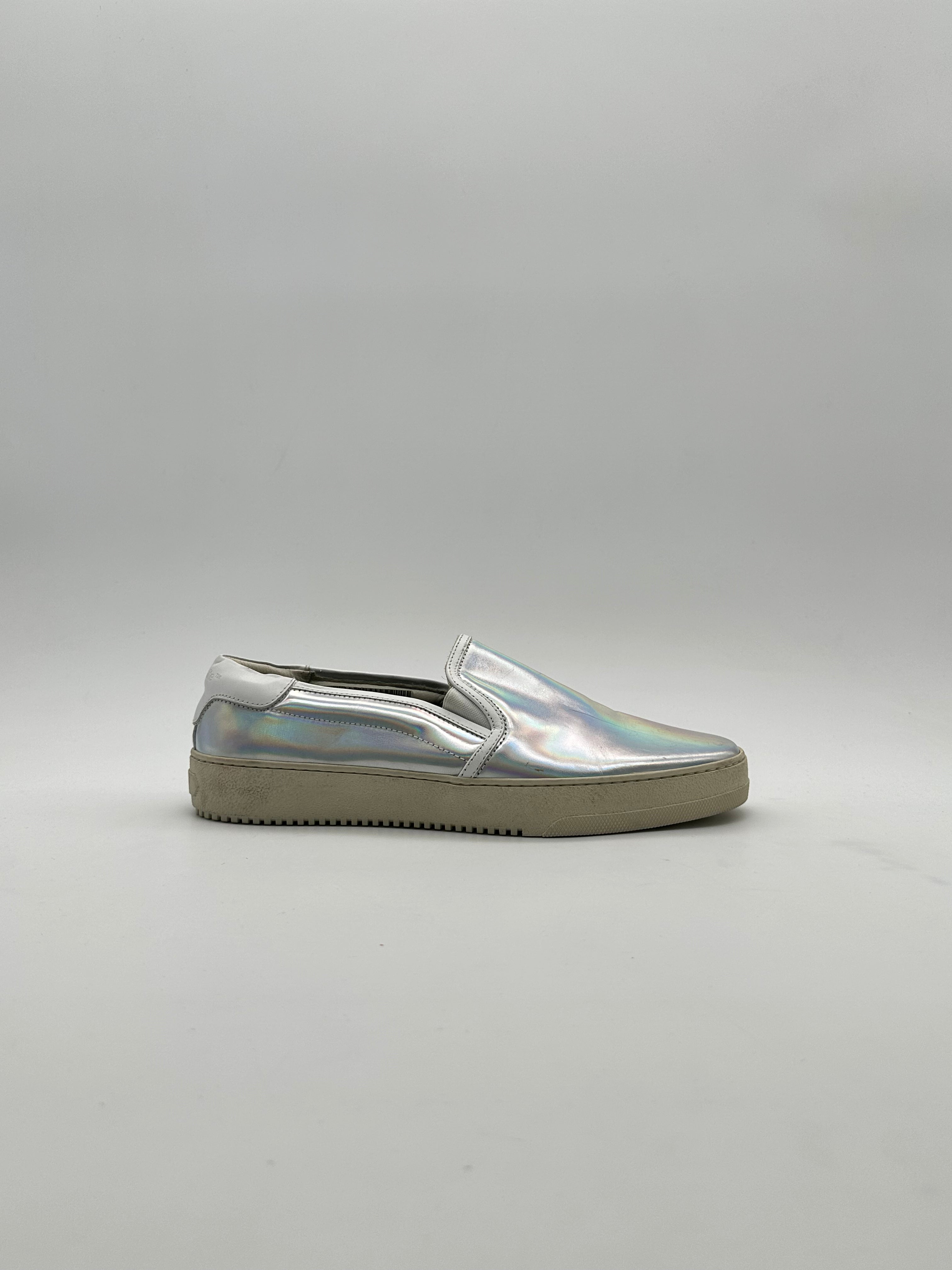 Holographic Slide On Sneakers