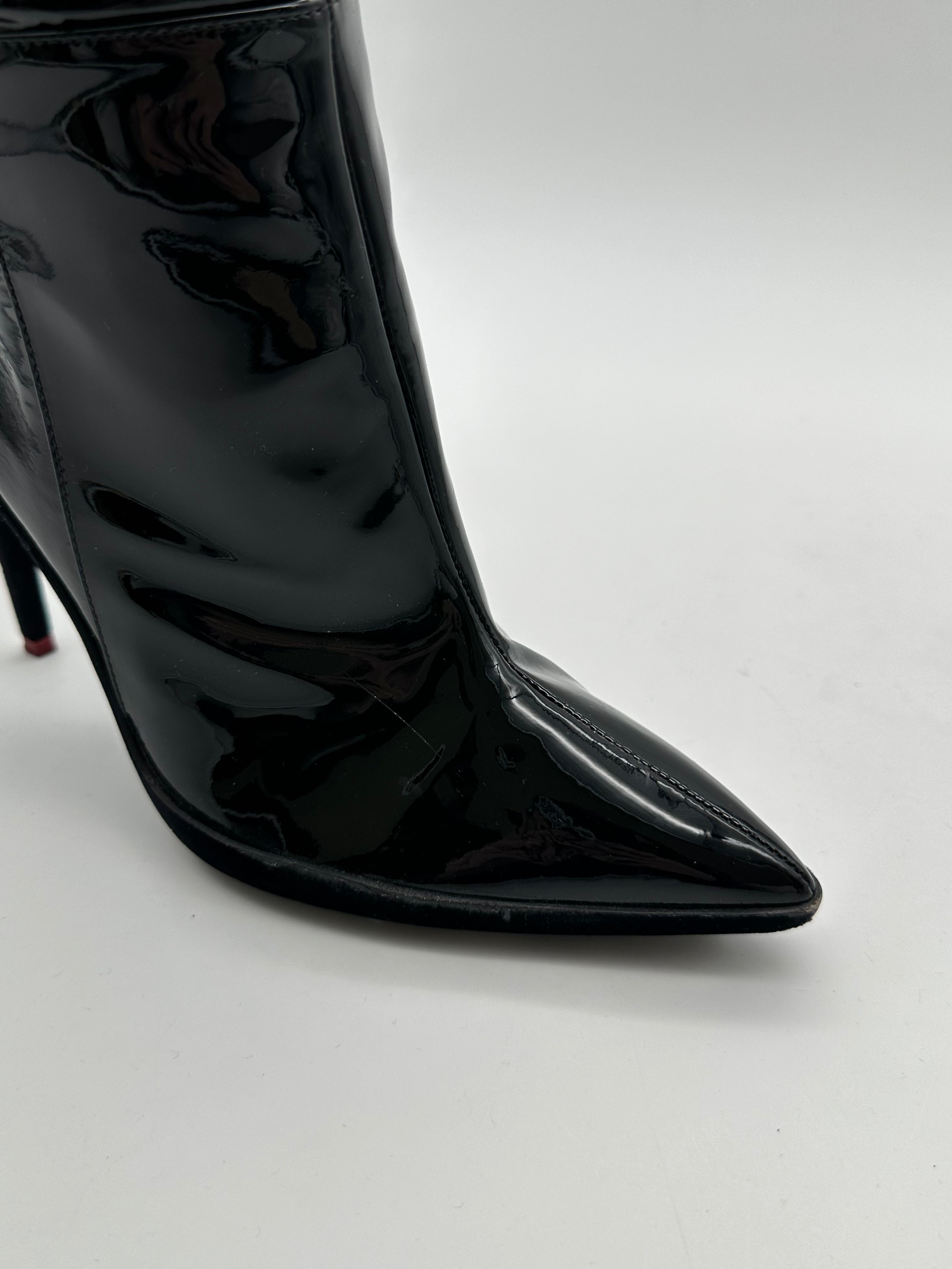 Lacquered High Boots