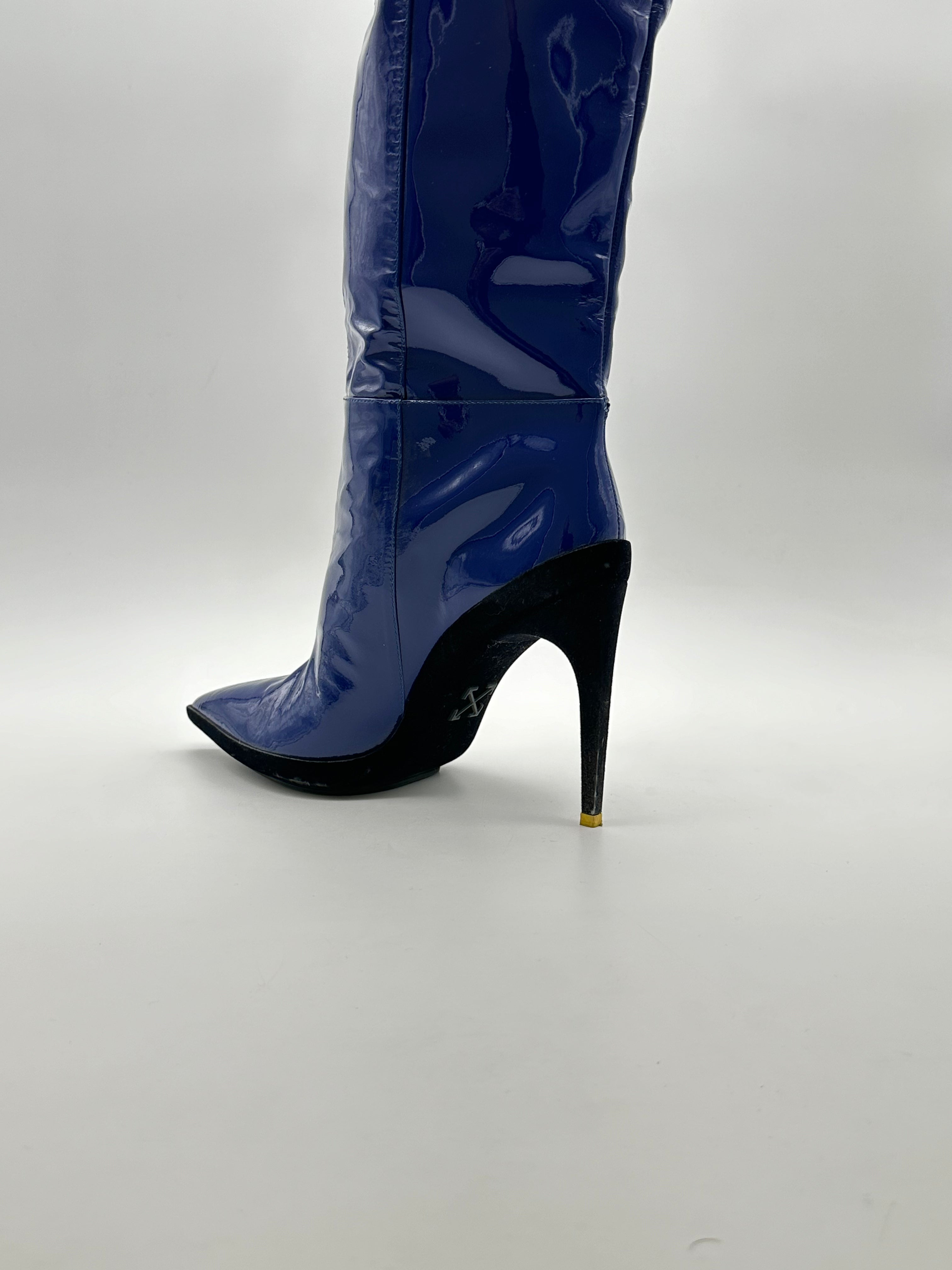 Lacquered High Boots