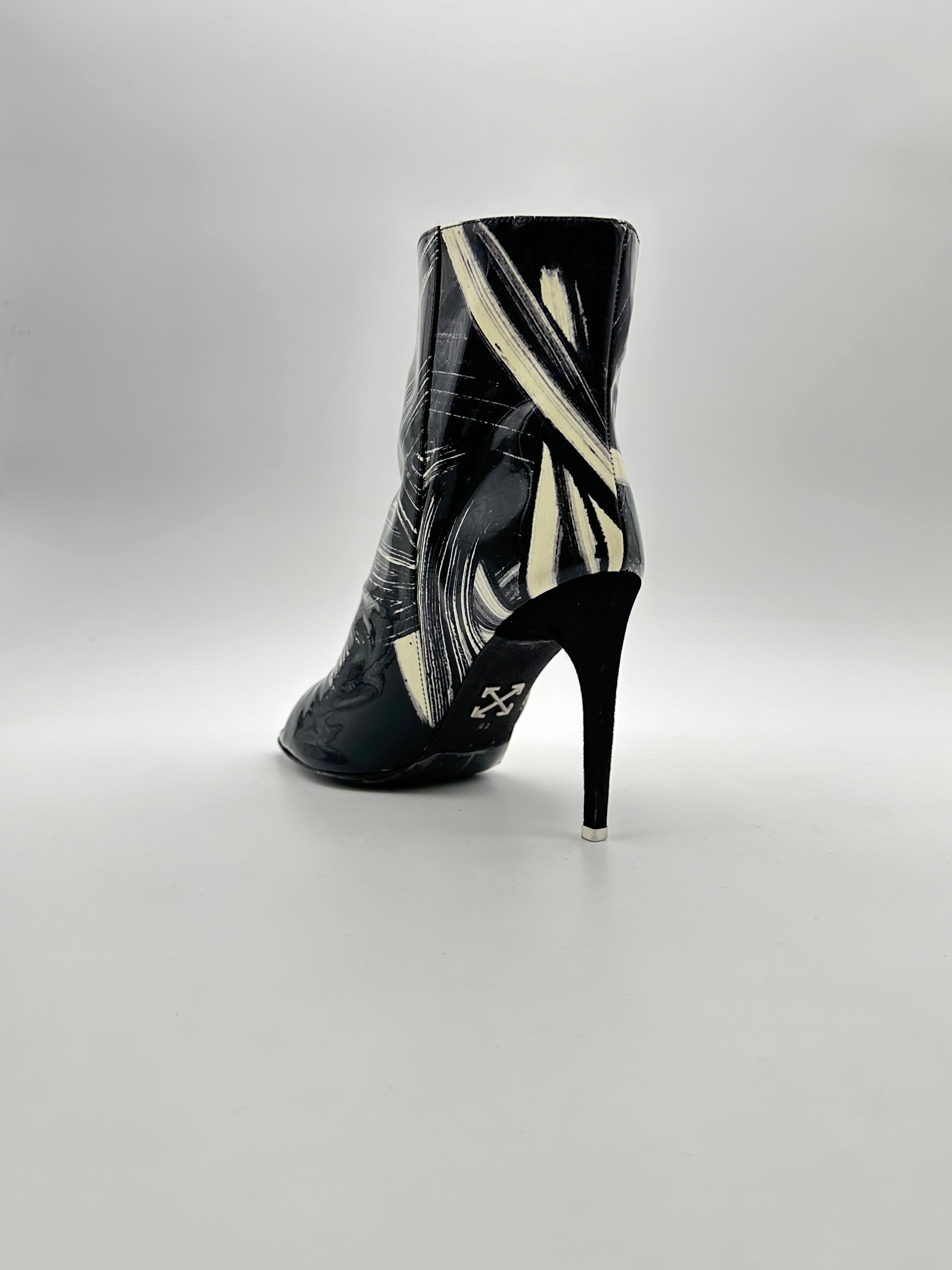 Paint Lacquered Boots