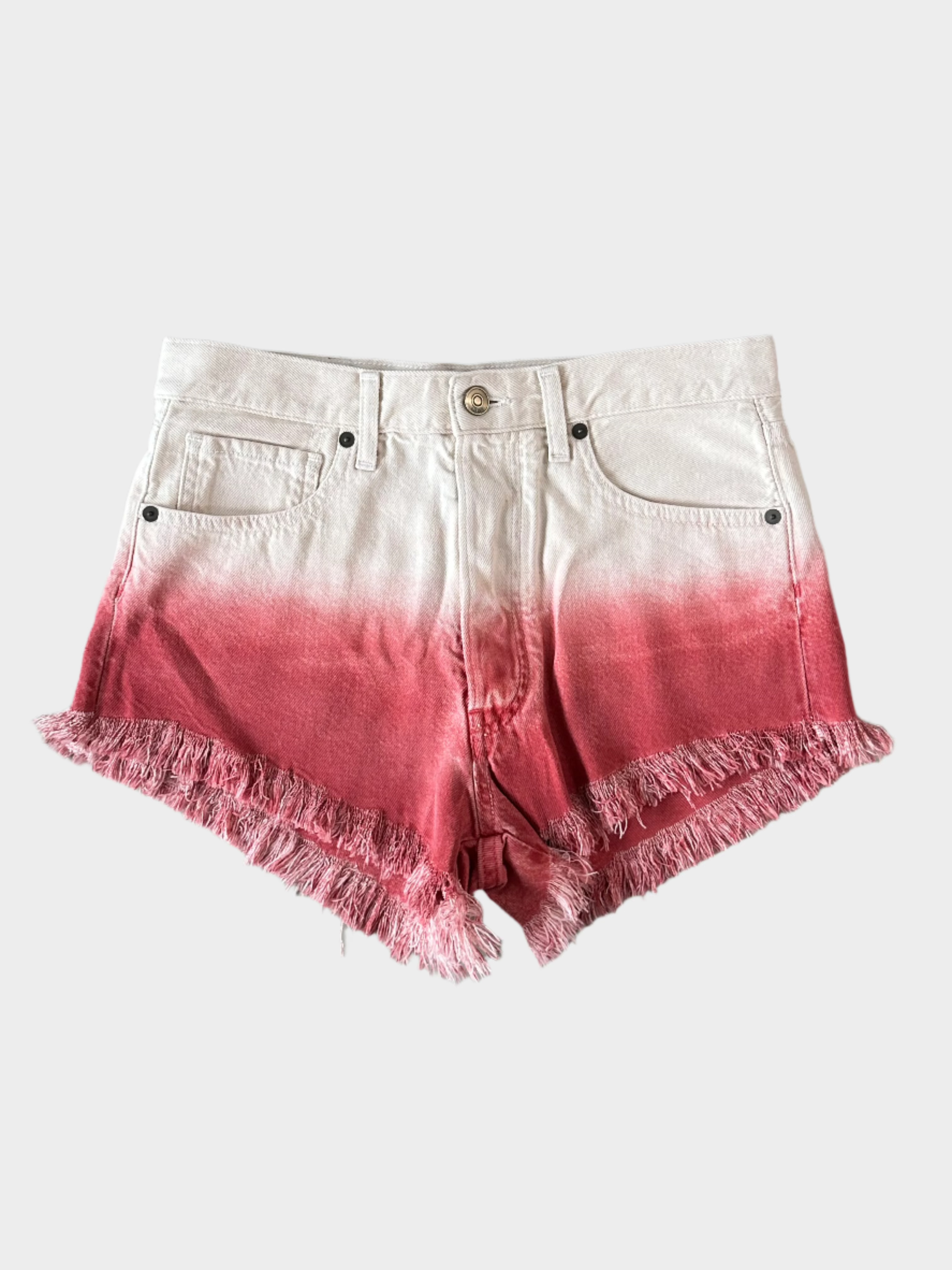 Faded Denim Shorts