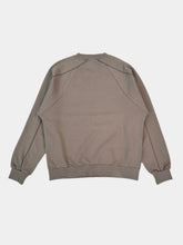 Raglan Crewneck Sweatshirt With Logo And Double Stitching -  | dBlank