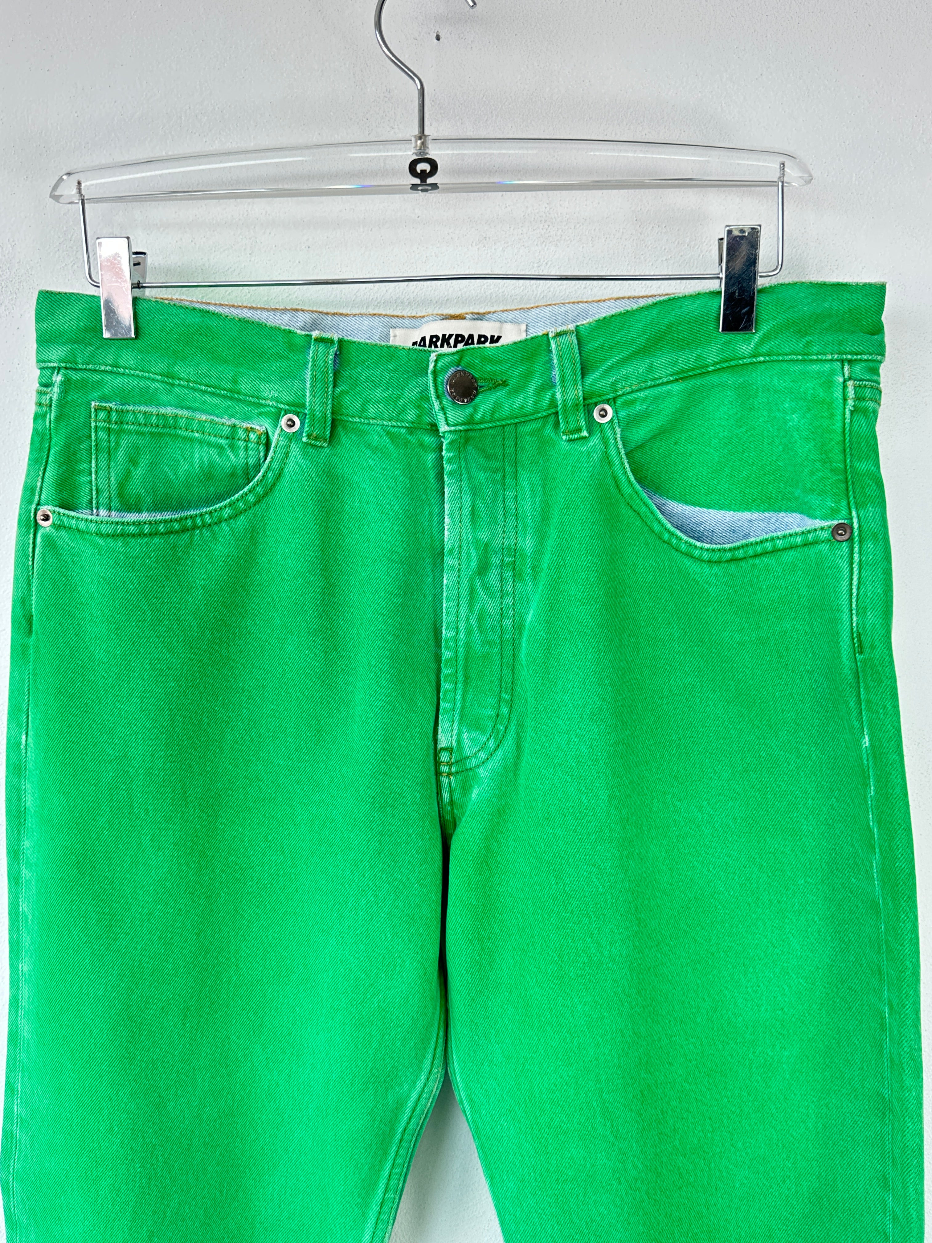 Straight Green Jeans