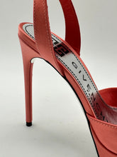 Coral Satin Platform Sandals -  | dBlank