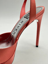 Coral Satin Platform Sandals -  | dBlank