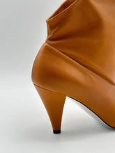 Caramel Leather Soft High Heel Ankle Boots -  | dBlank