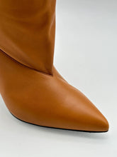 Caramel Leather Soft High Heel Ankle Boots -  | dBlank