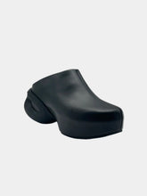 Black Sabot With Sculptural Rubber Sole -  | dBlank