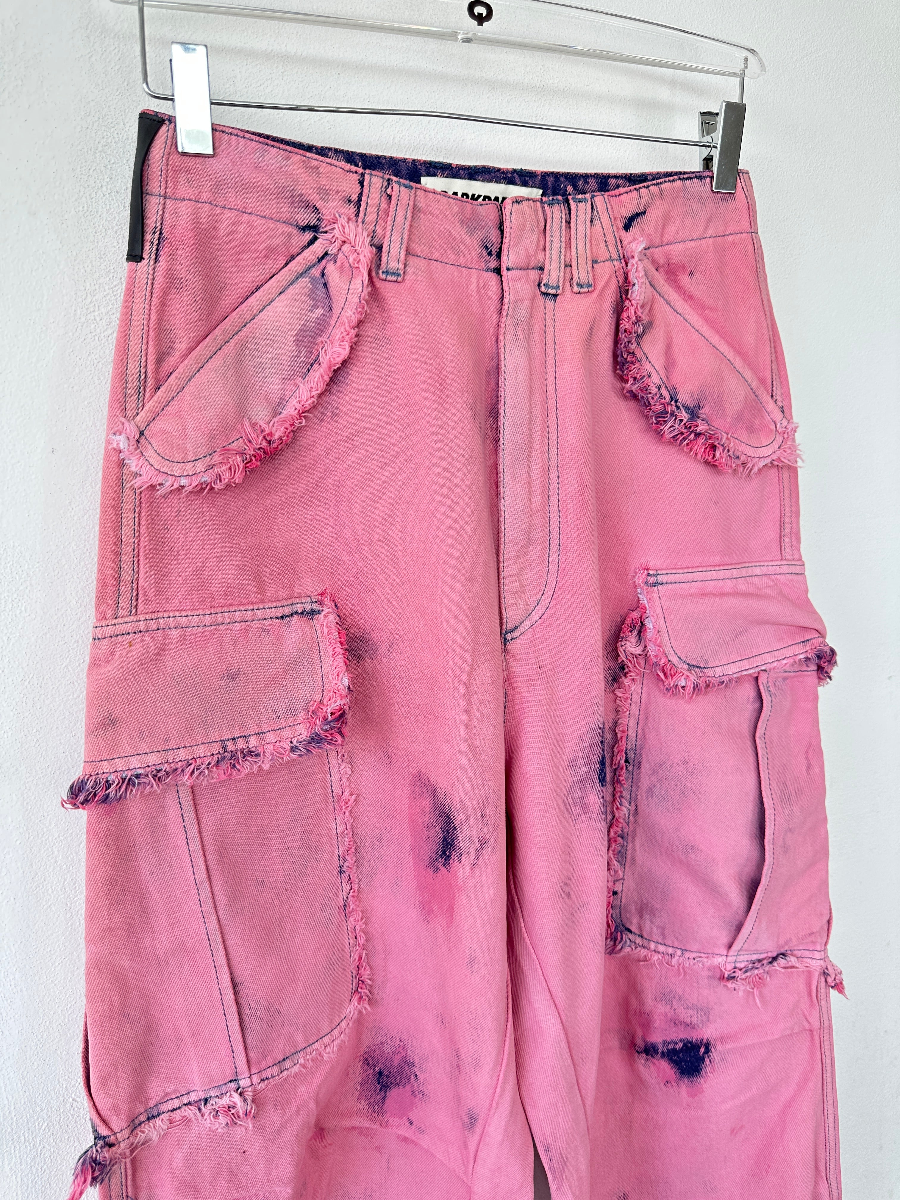 Frayed Tie-dye Jeans