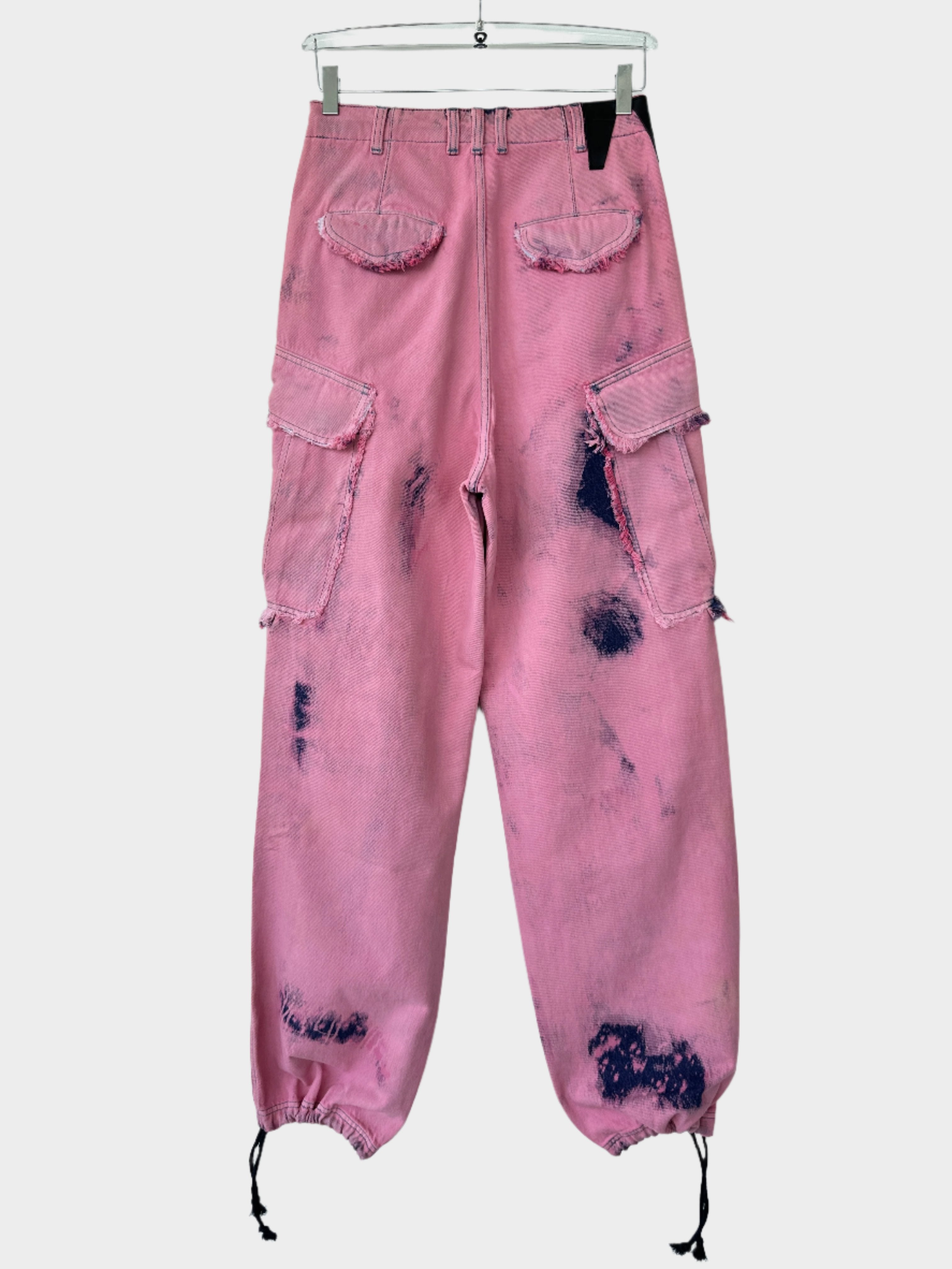 Frayed Tie-dye Jeans