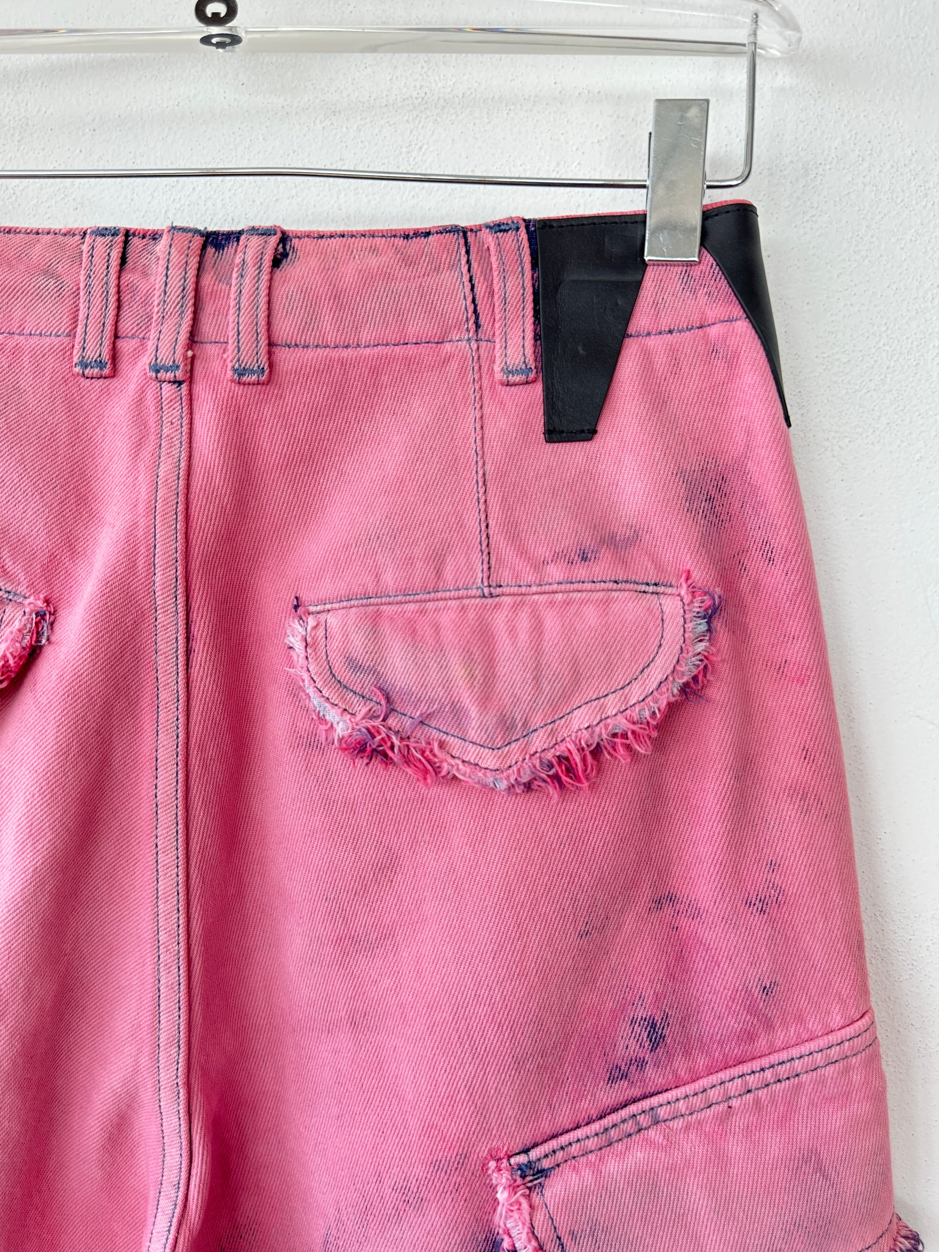 Frayed Tie-dye Jeans