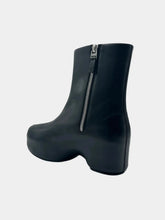 Givenchy Black Chunky Sole Leather Ankle Boots -  | dBlank