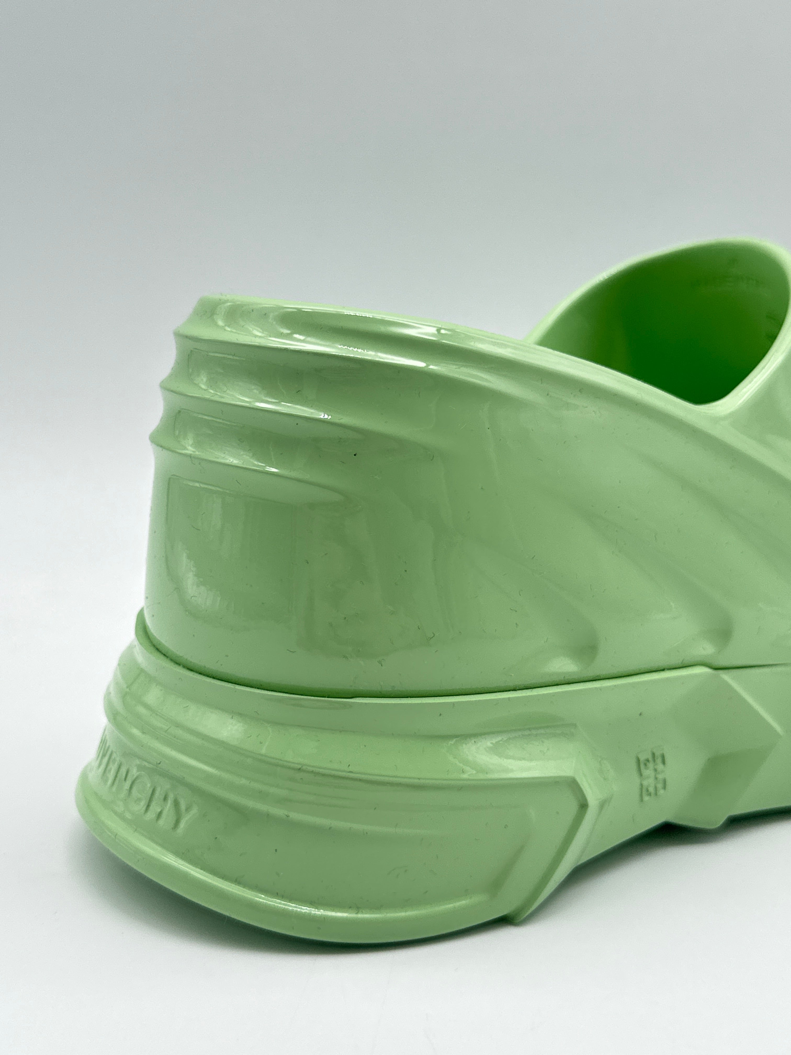 Marshmallow Pistachio Green Wedge Sandals