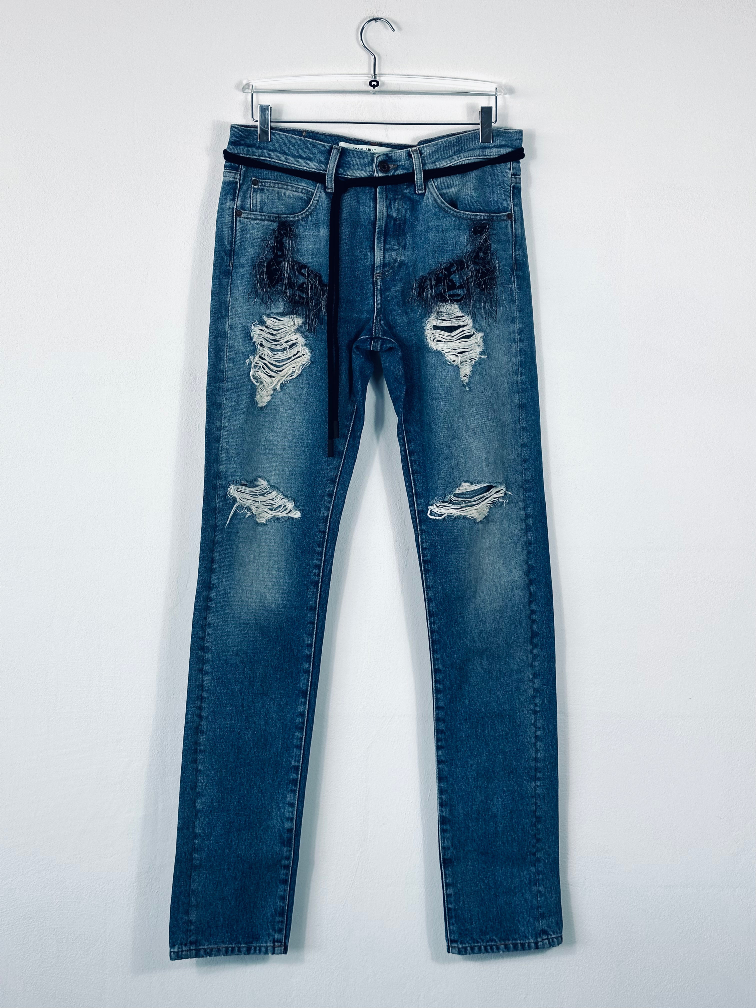 Ripped and Frayed Jeans