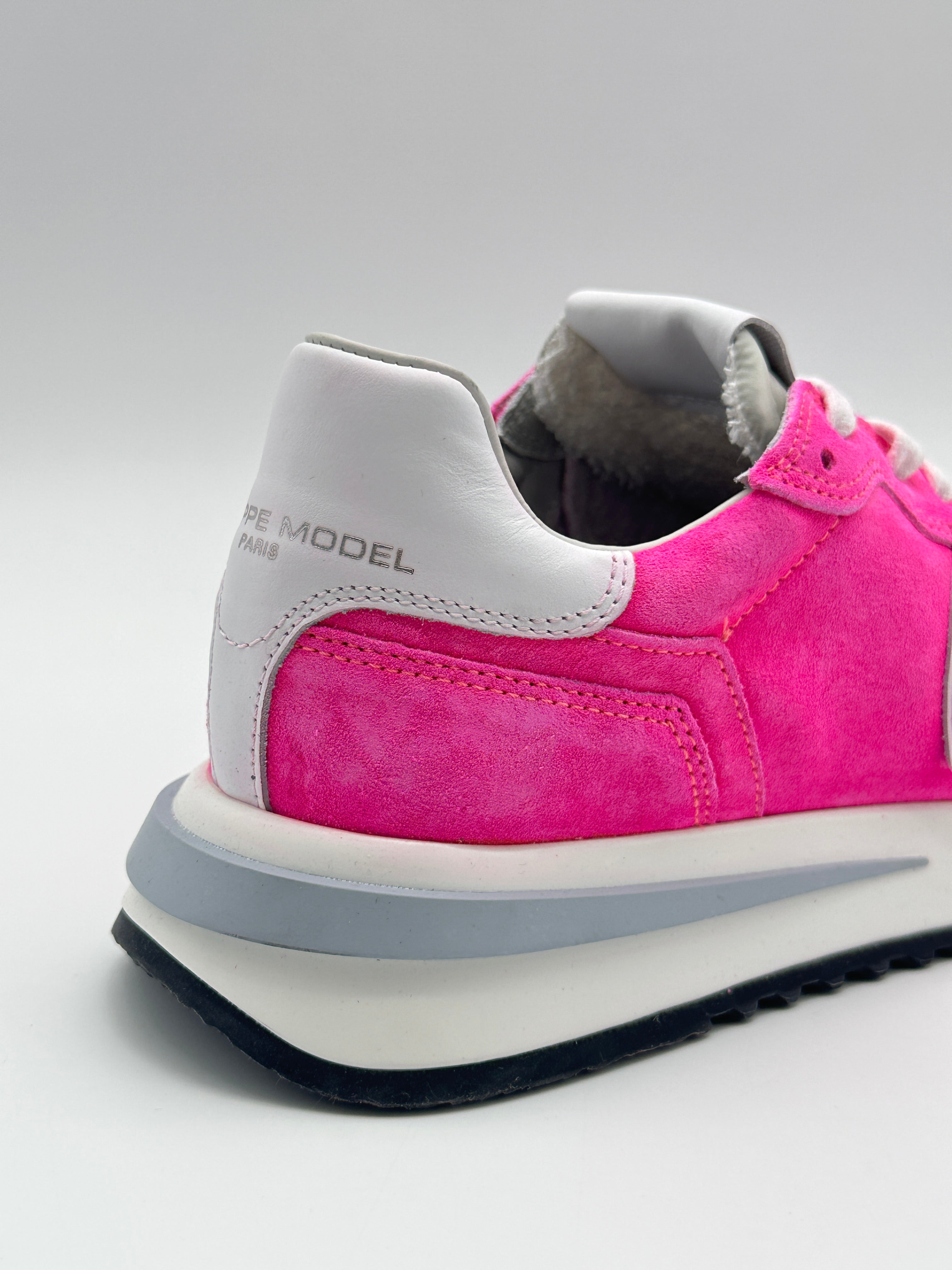 Tropez 2.1 Donna In Suede Lavato Neon Fucsia