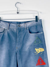 Tie-dye Trousers With Embroidery -  | dBlank