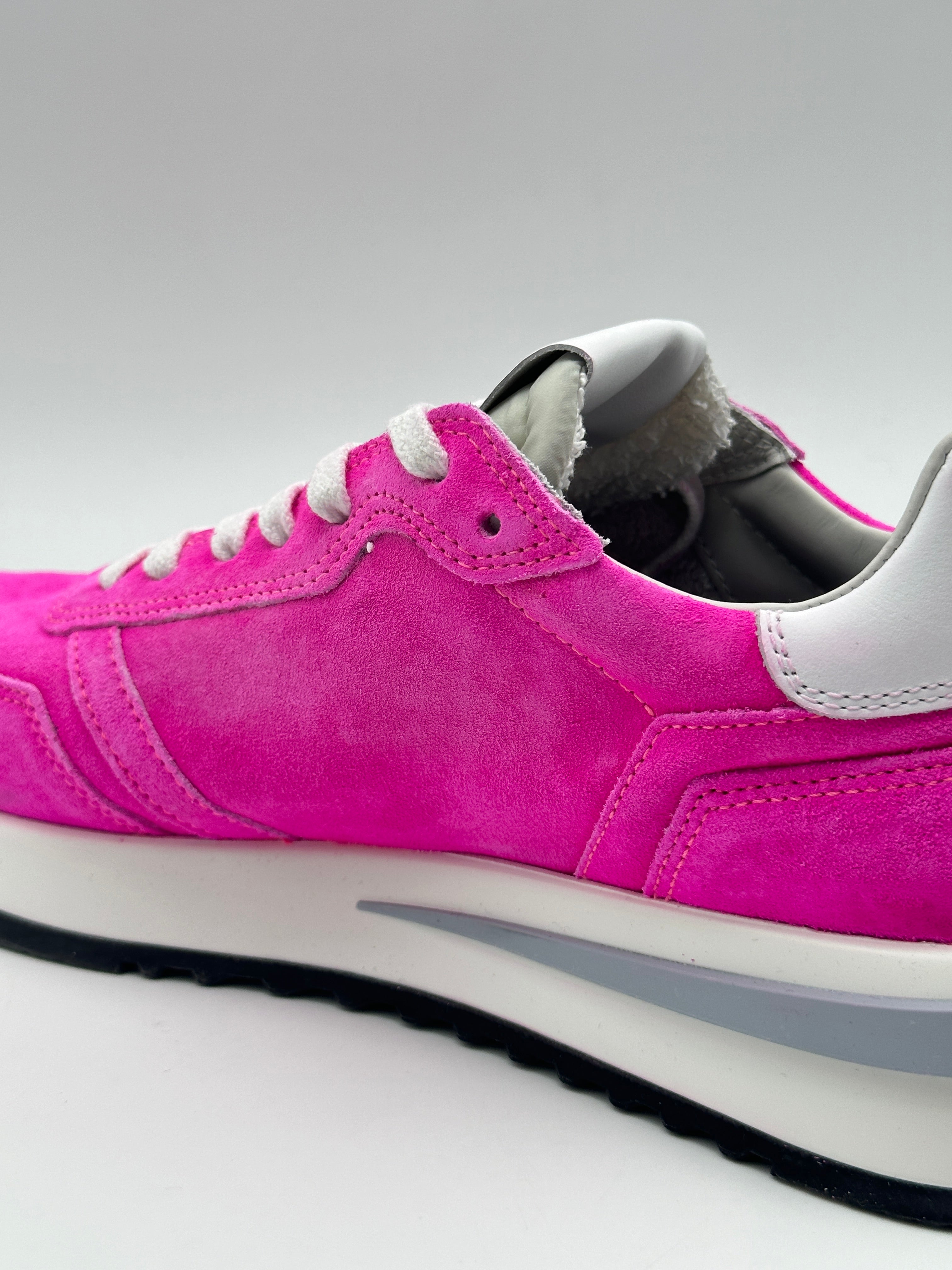 Tropez 2.1 Donna In Suede Lavato Neon Fucsia