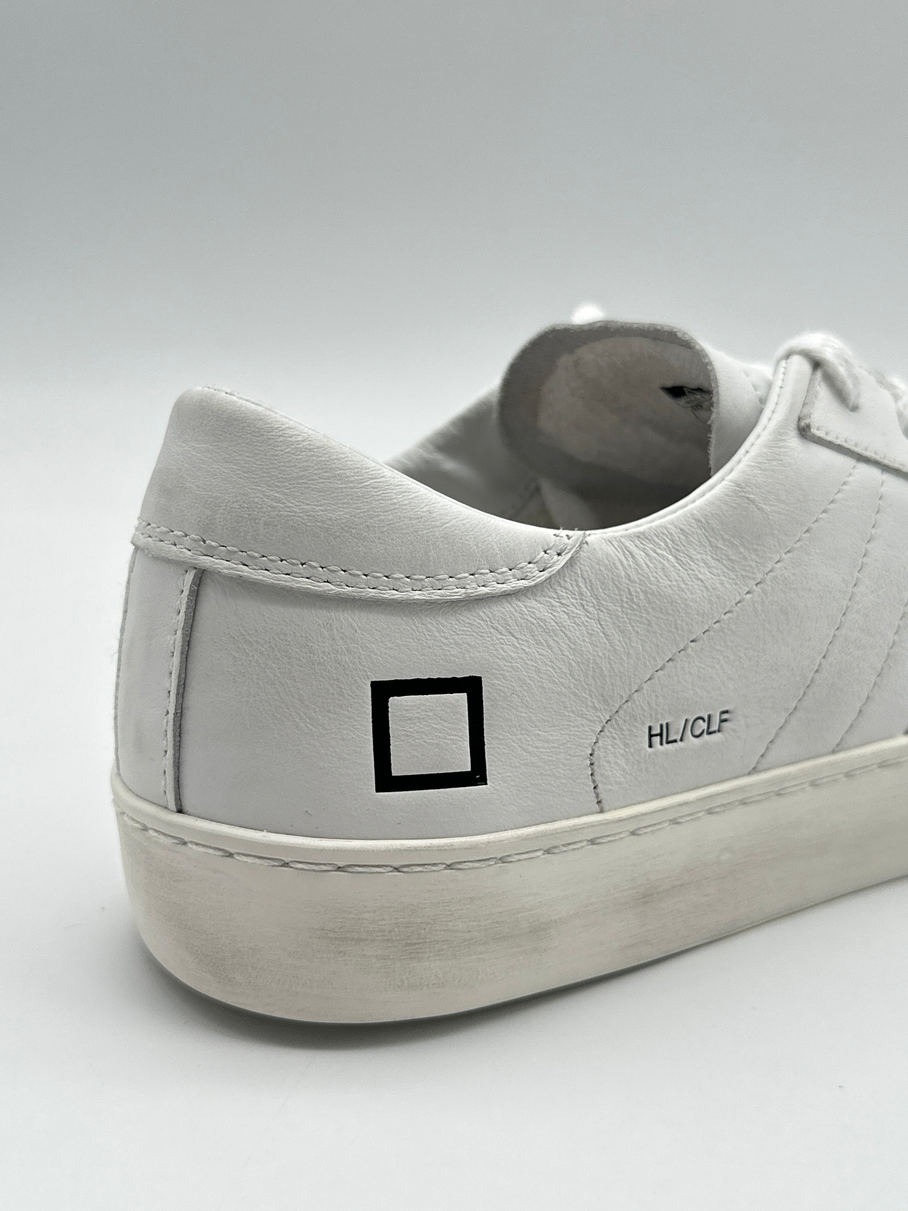 Sneakers Hill Low Calf White In Pelle Bianca