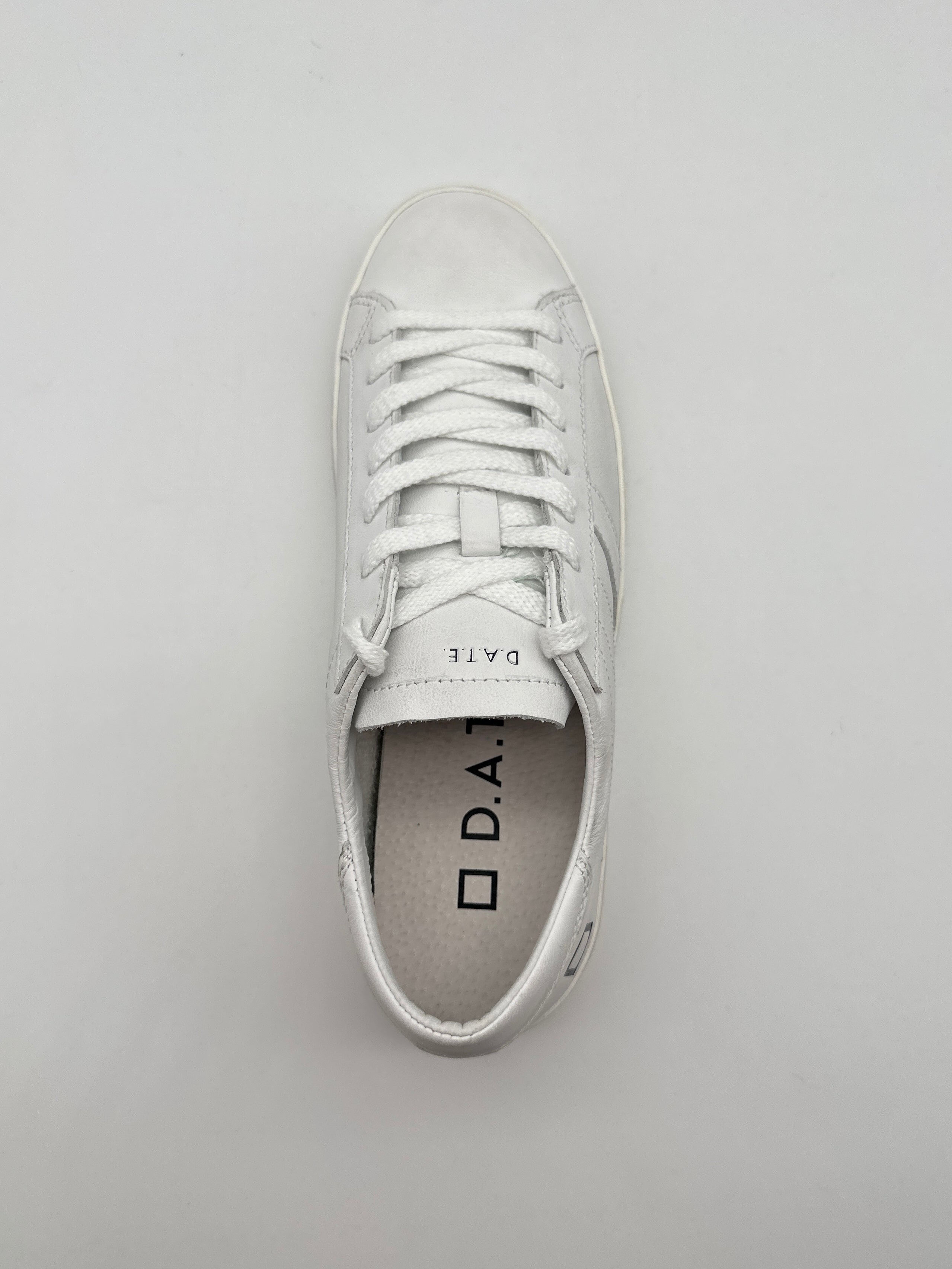 Sneakers Hill Low Calf White In Pelle Bianca