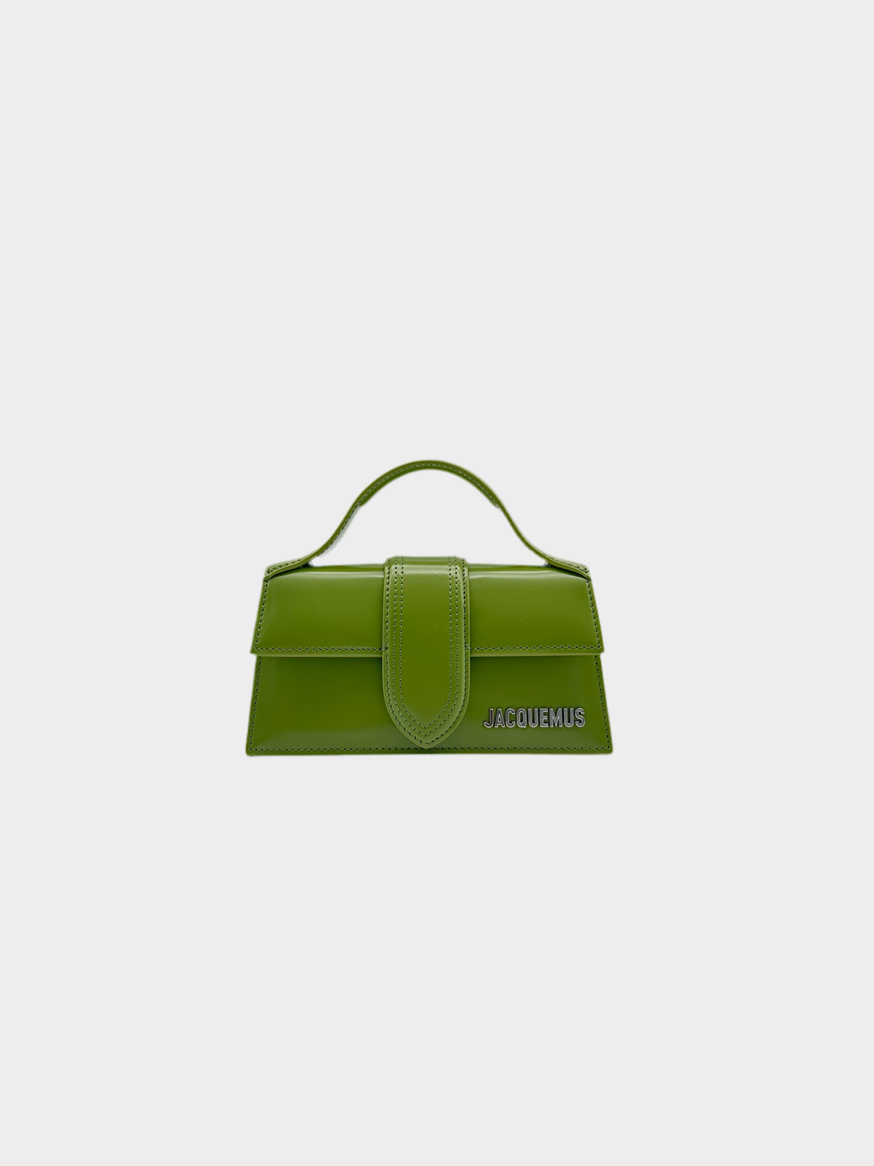 Jacquemus, Le Bambino Mini, borsa verde, borsa pelle lucida, borsa donna elegante, mini bag, accessori Jacquemus, Qlhype