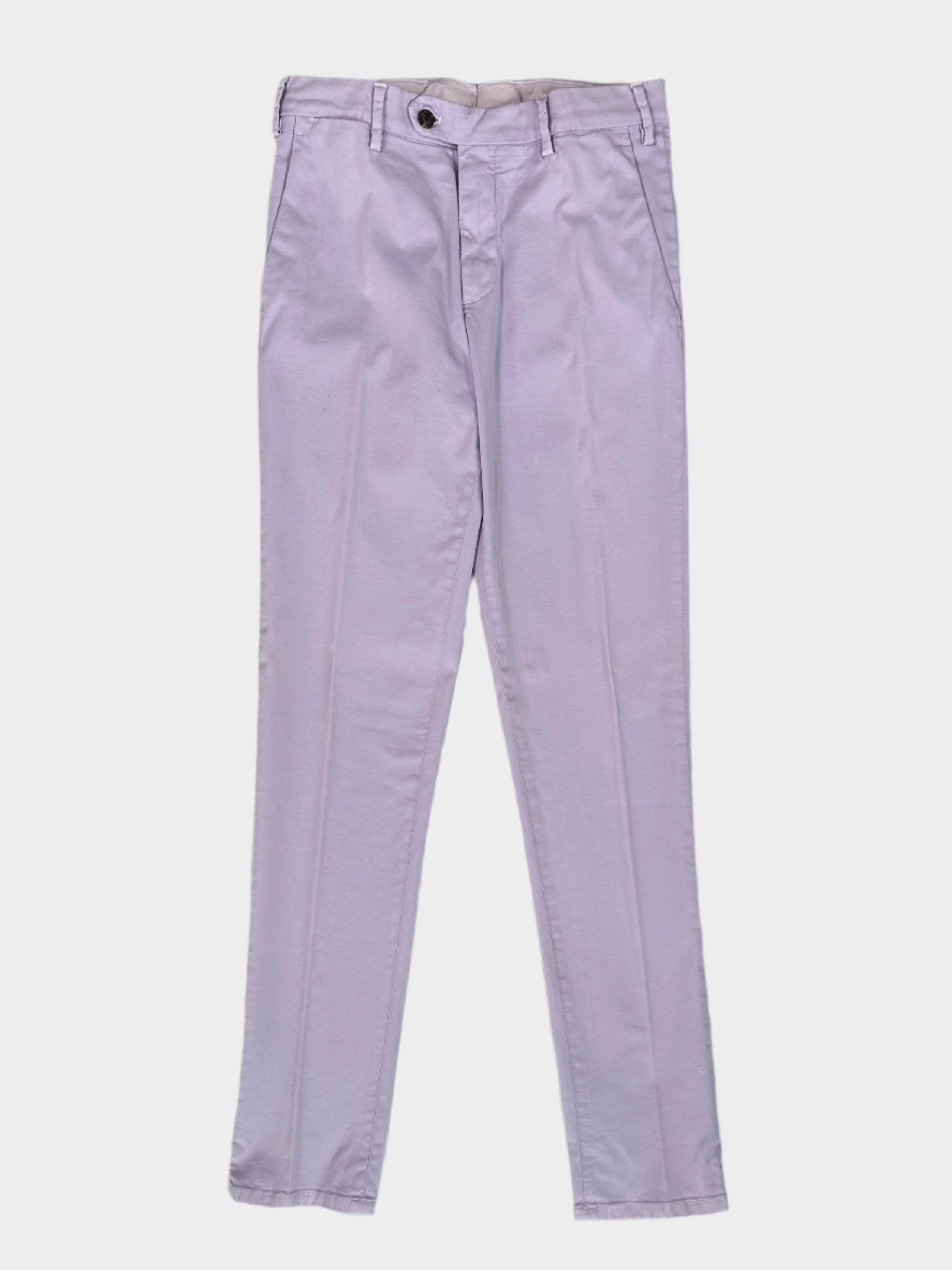 Scopri i pantaloni classici in cotone lavanda di Lardini. Stile raffinato, fit impeccabile e qualità Made in Italy. 