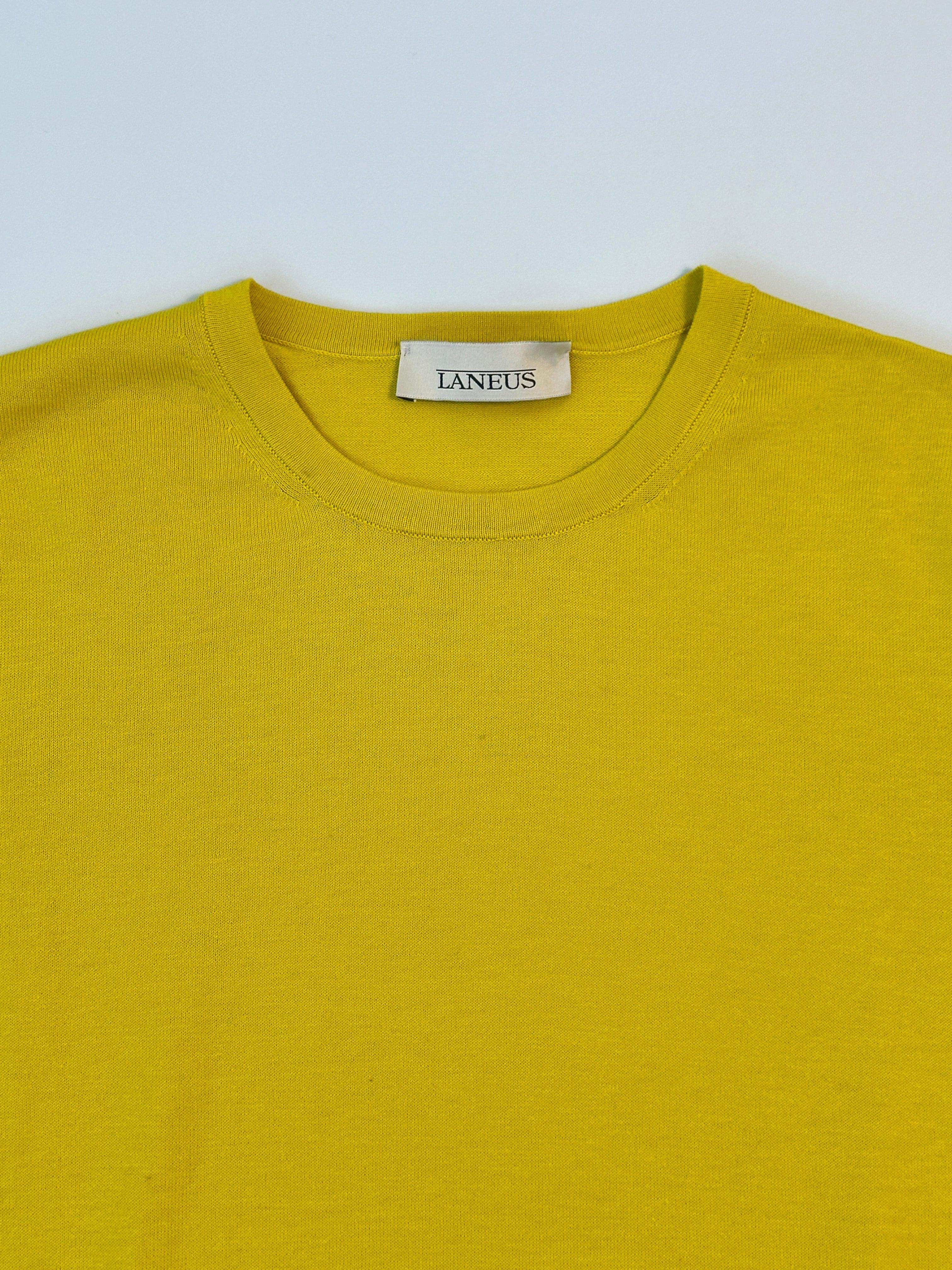 Maglia Gialla Leggera Con Maniche Corte