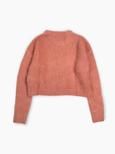Cropped Old Rose Mohair Sweater -  | dBlank