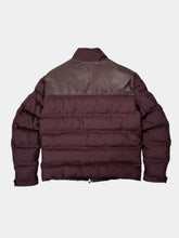 Down Jacket With Leather Inserts -  | dBlank