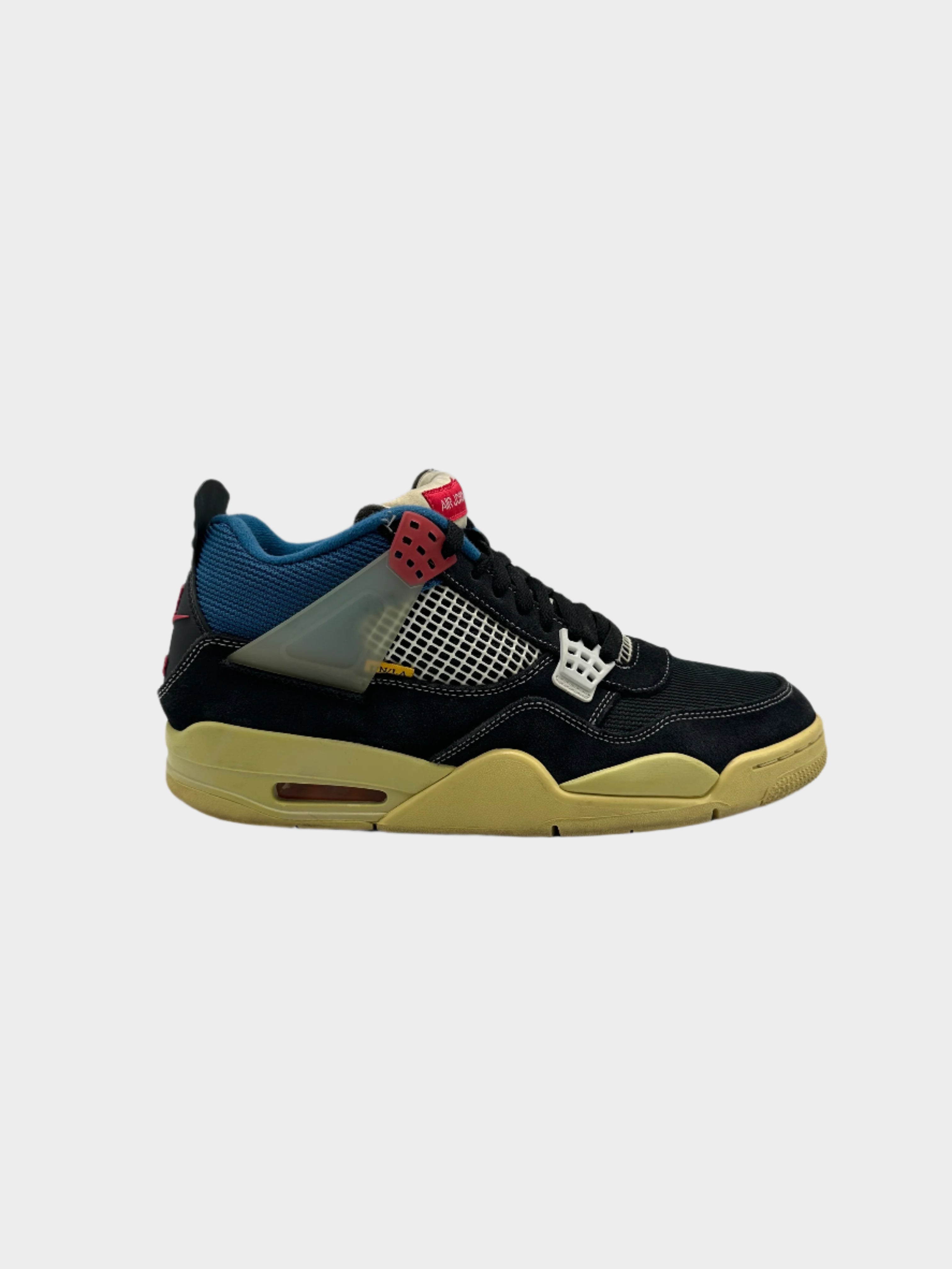 Jordan 4 Retro Off Noir, Union Jordan 4, sneakers Jordan esclusive, Jordan 4 uomo, Jordan Union nero blu, Jordan collezione limitata