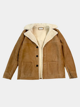 Brown Camel Sheepskin Jacket -  | dBlank
