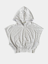 White Terry Monogram Hoodie -  | dBlank