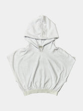White Terry Short-Sleeved Hoodie -  | dBlank