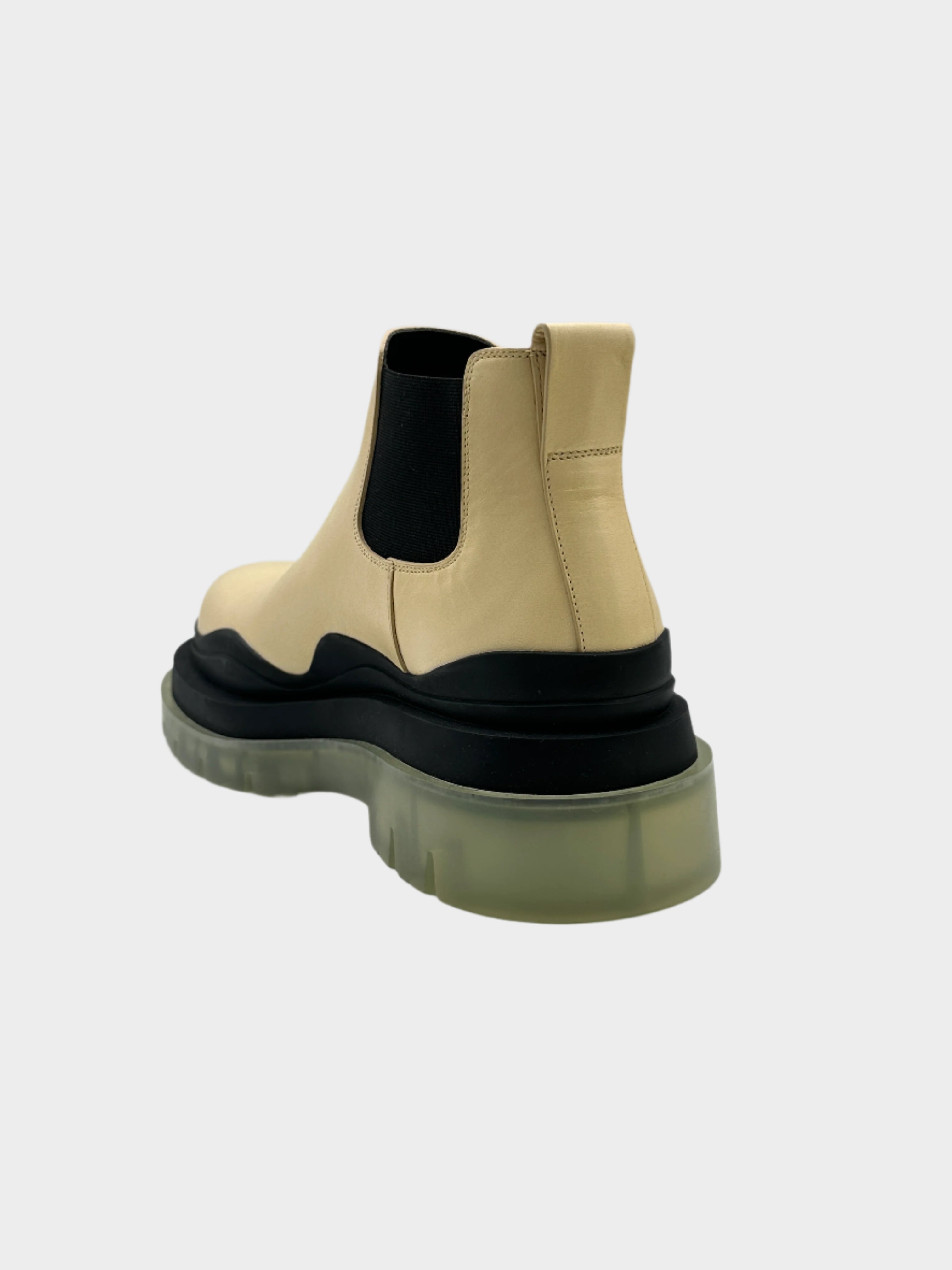 Two-tone ankle boot