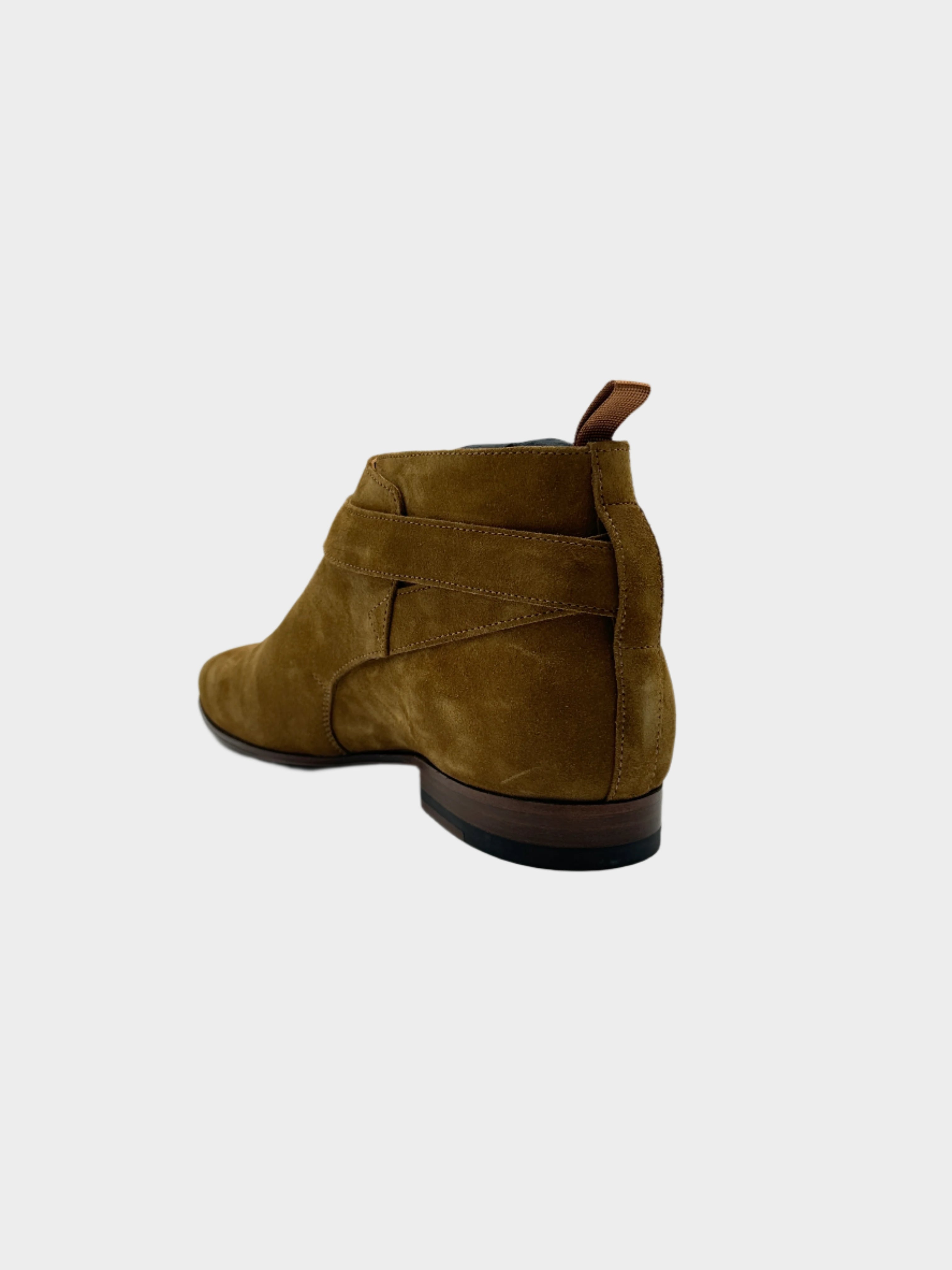 Suede Buckle Ankle Boot