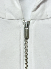 White Zip-Up Hoodie -  | dBlank