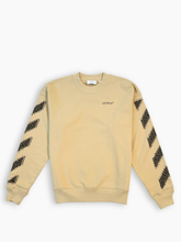 Beige Pixel Diag Skate Crewmeck Sweatshirt -  | dBlank