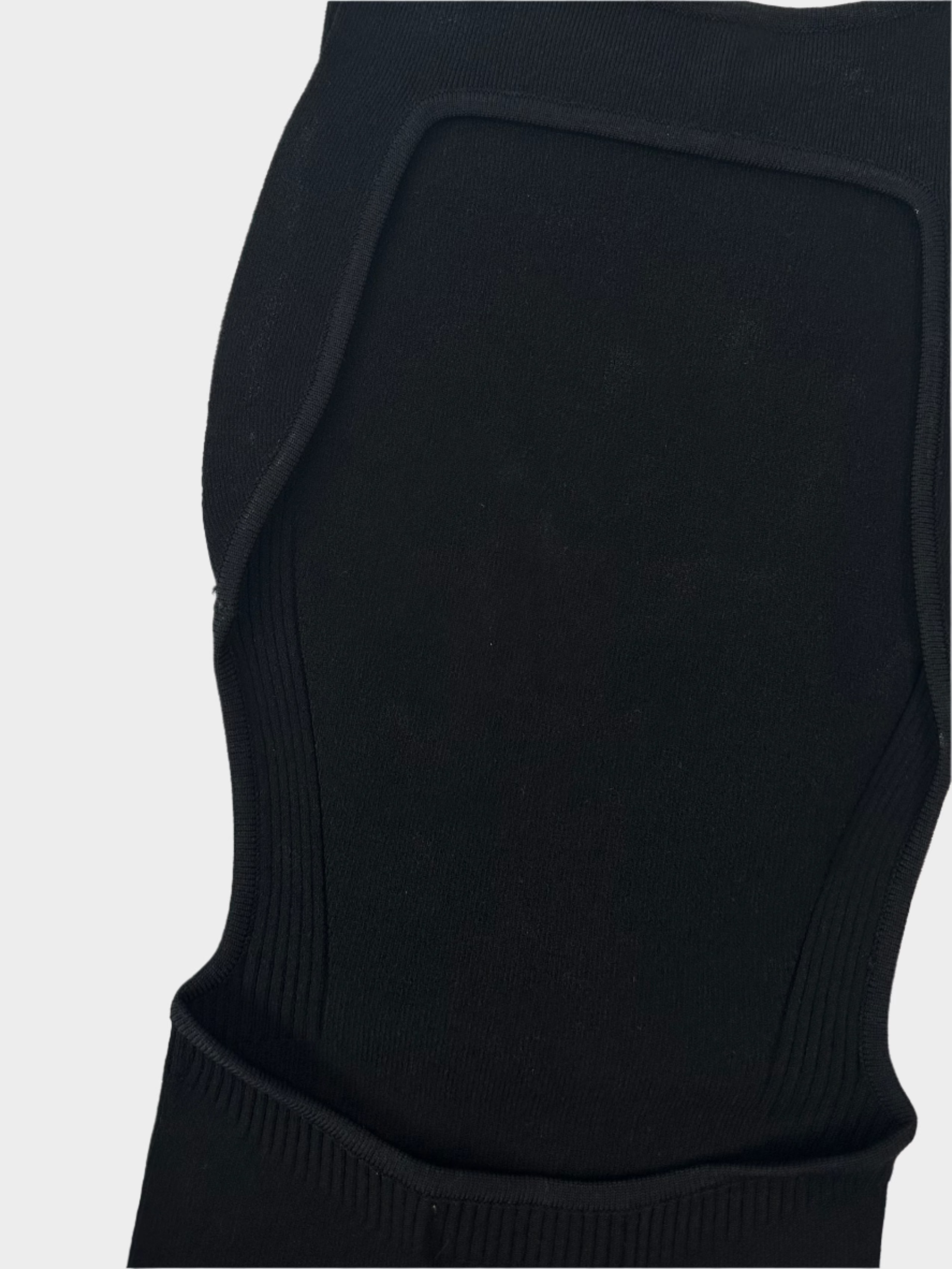 Tutina Aderente In Maglia Nera