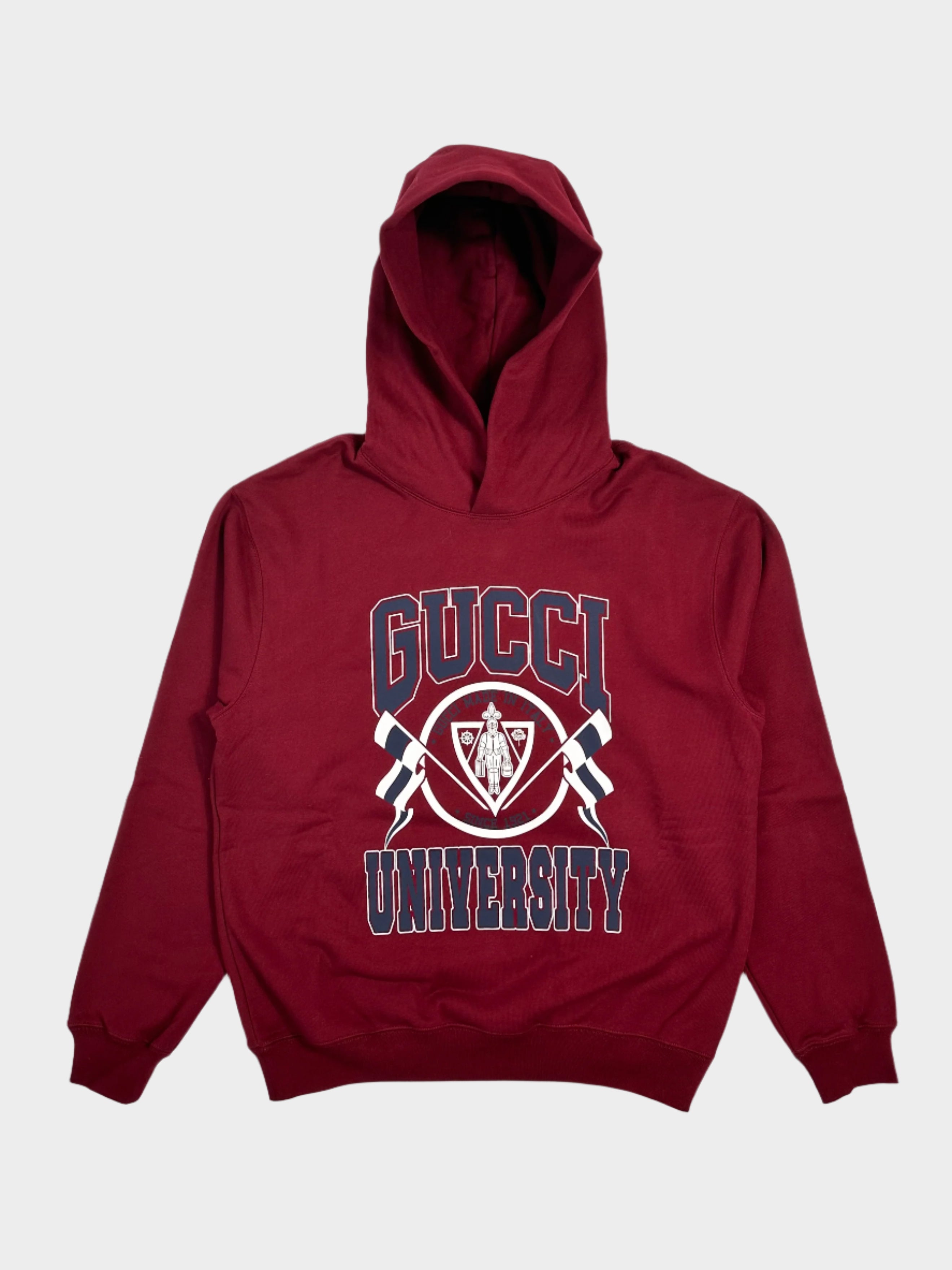 University Logo Print Hoodie